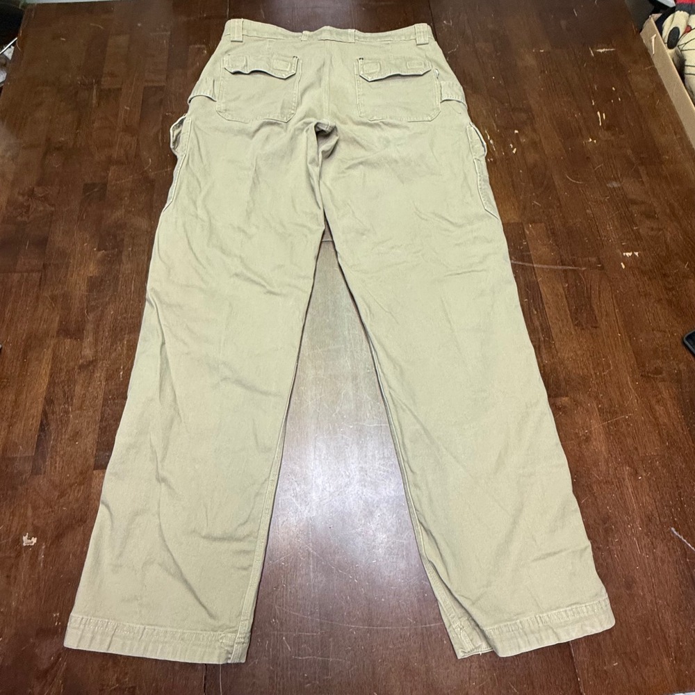 Duluth Trading Co Flex Fire Hose Cargo Pants Mens 36x36 Khaki Relaxed Fit 45507C - Picture 9 of 9